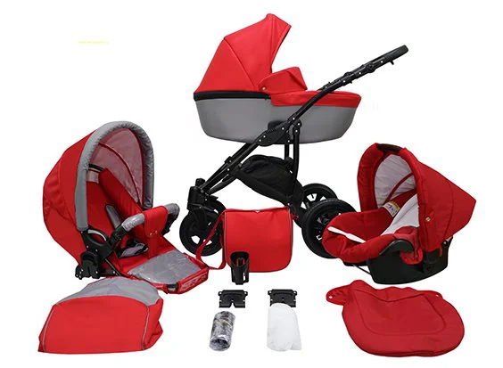 Коляска 3 в 1 Mikrus Avinion Red foto