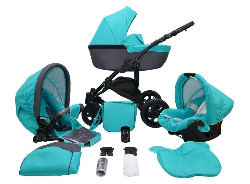Коляска 3 в 1 Mikrus Avinion Turquoise foto