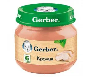 Piure Gerber din carne de iepure (6+ luni), 80 g foto