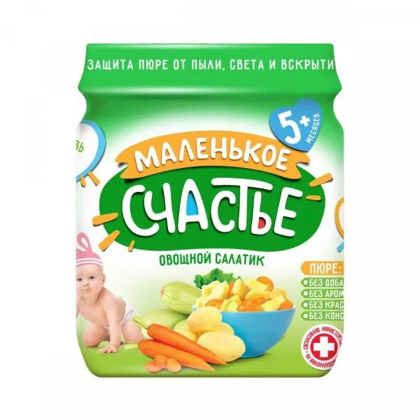 Piure Маленькое счастье Salata de legume (5+ luni), 90 g