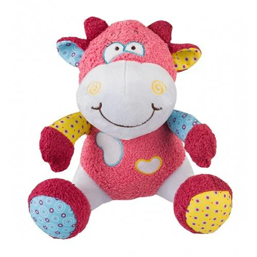 Jucarie cu zornaitoare BabyOno Vacuta Rosie, 20 cm foto