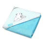 Полотенце BabyOno бамбуковое с капюшоном Синее, 100x100 см foto