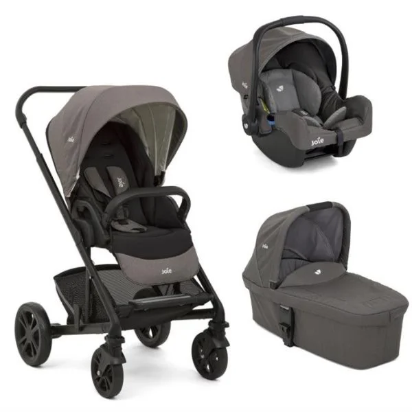 Многофункциональная коляска 3 в 1 Joie Chrome Foggy Gray