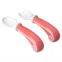 Set lingurita si furculita Badabulle Coral