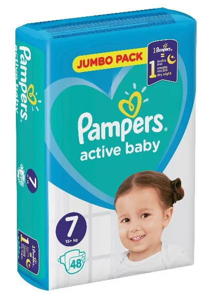 image for Подгузники Pampers Active Baby 7 Extra Large (15+ кг), 48 шт. foto