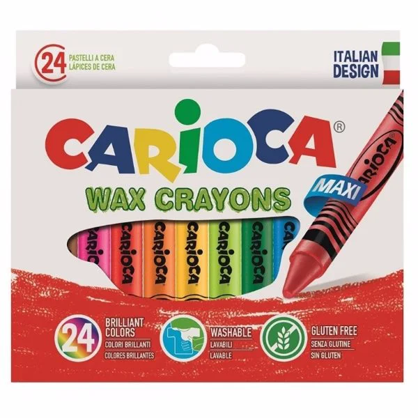 Creioane de ceara CARIOCA Wax, 24 culori foto