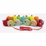 Jucarie din lemn Viga Toys Pull-along Caterpillar