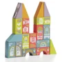 Set de constructie din lemn educativ Cubika LKM-2 Oraselul Fabulos foto