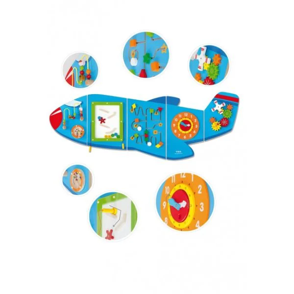 Jucarie din lemn Viga Toys Wall Toy Airplane