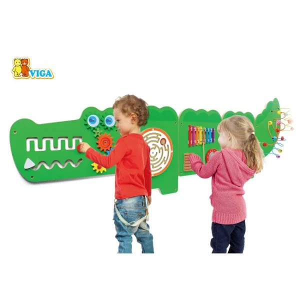 Jucarie din lemn Viga Toys Wall Toy Crocodile foto