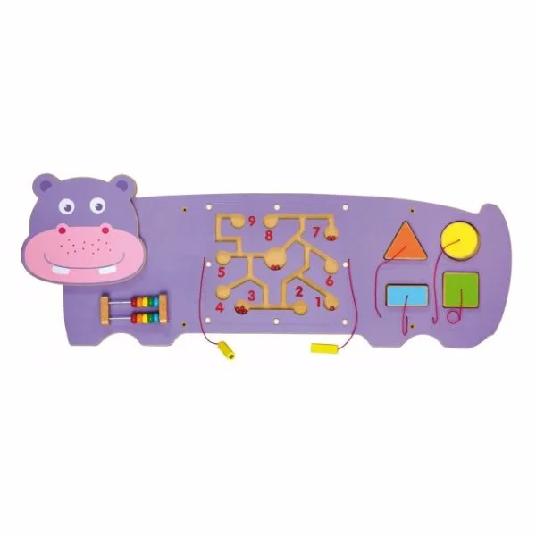 Jucarie din lemn Viga Toys Wall Toy Hippo
