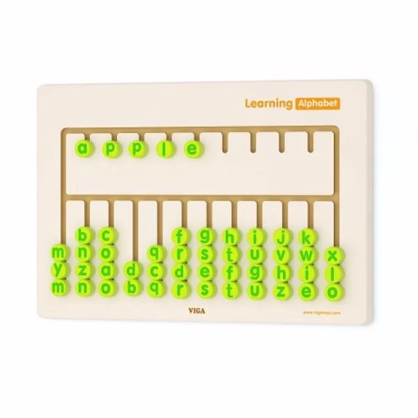 image for Jucarie din lemn Viga Toys Wall Toy Learning Alphabet foto