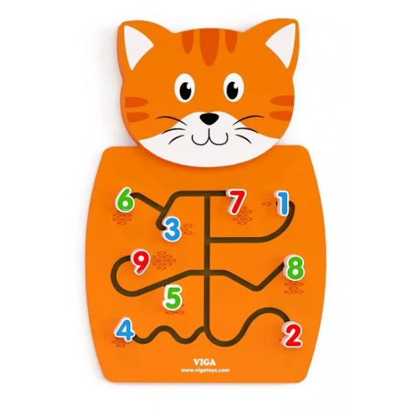 image for Jucarie din lemn Viga Toys Wall Toy Matching Numbers foto