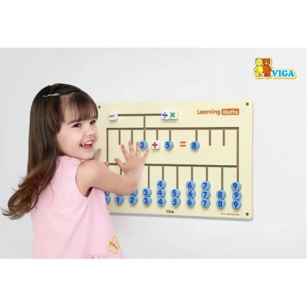 Jucarie din lemn Viga Toys Wall Toy Learning Maths foto
