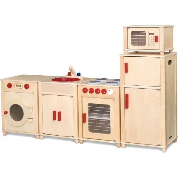 Bucatarie din lemn Viga Toys Natural 2/2 foto