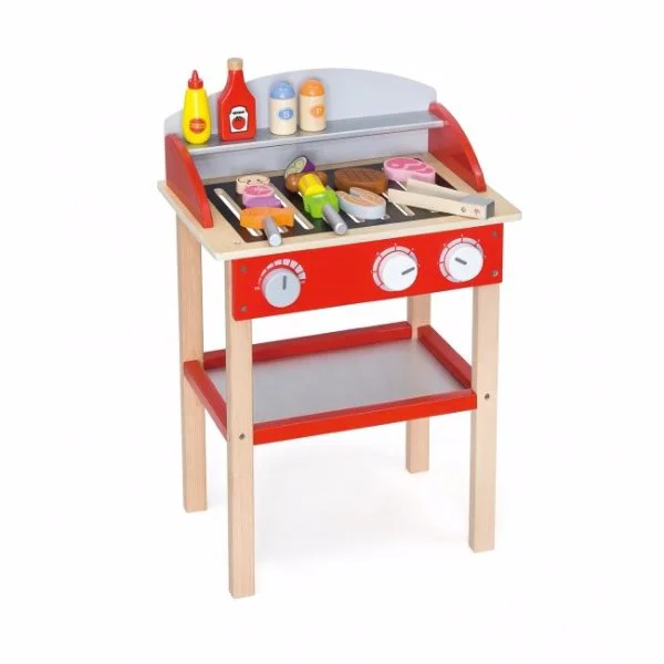 Set de joc din lemn Viga Toys Standing BBQ foto