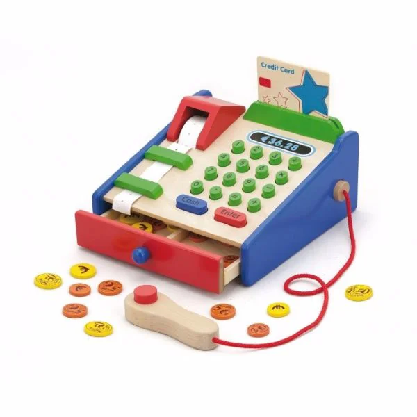 Set de joc din lemn Viga Toys Cash Register foto