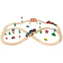 Set de joc din lemn Viga Toys Train Set, 49 piese foto