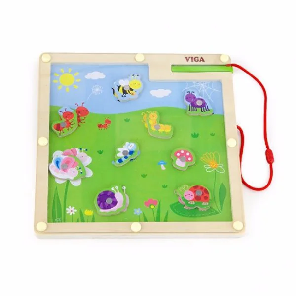 Set de joc din lemn Viga Toys Magnetic Match &amp; Trace - Park foto