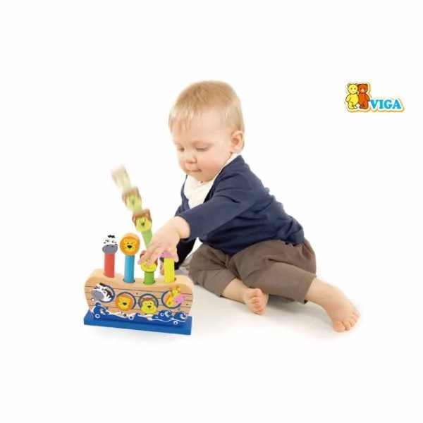 image for Деревянный набор Viga Toys Pop Up Noah's Ark foto
