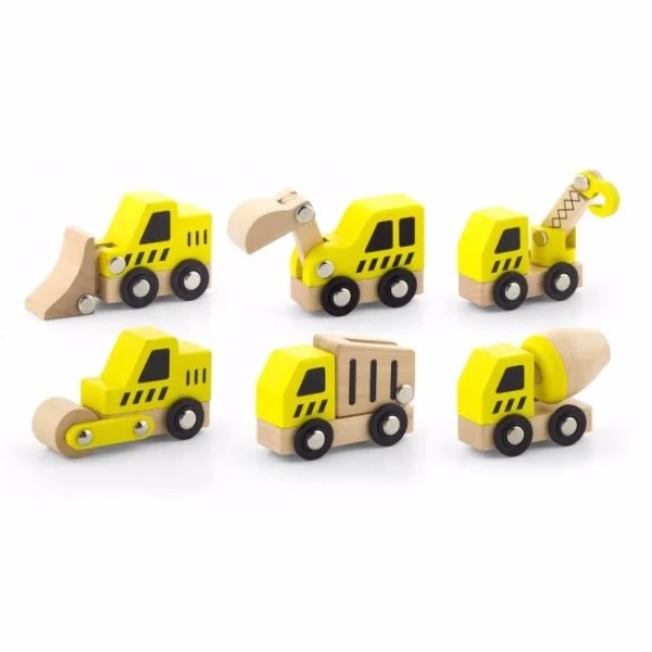 Vehicule de constructie Viga Toys, 6 piese foto