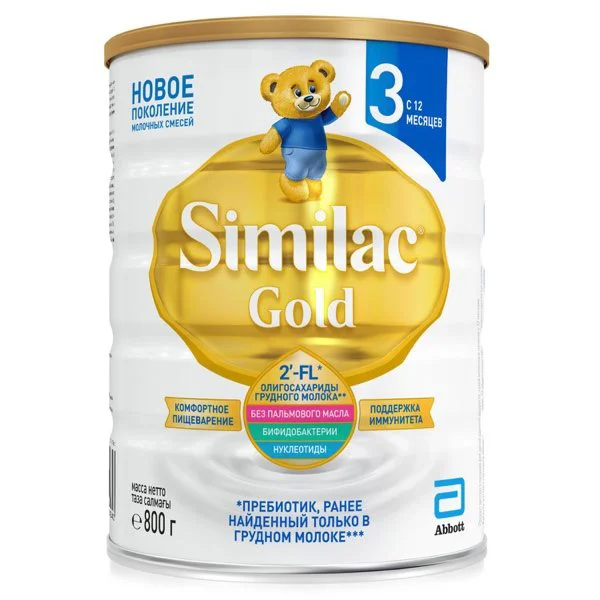 image for Детская молочная смесь Similac Gold 3 (12+ мес.), 800 г foto
