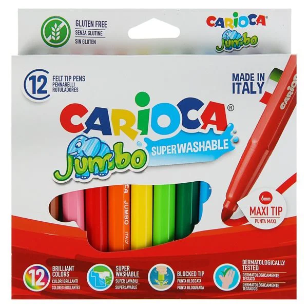 image for Фломастеры CARIOCA Jumbo, 12 шт. foto