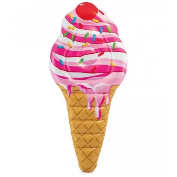 Saltea gonflabila Intex Ice Cream 224x107 cm foto