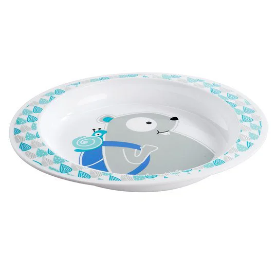Farfurie pentru mancare Badabulle Blue Beaver foto