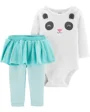 Carter's Set 2 piese Panda - body si colanti cu fustita tutu foto