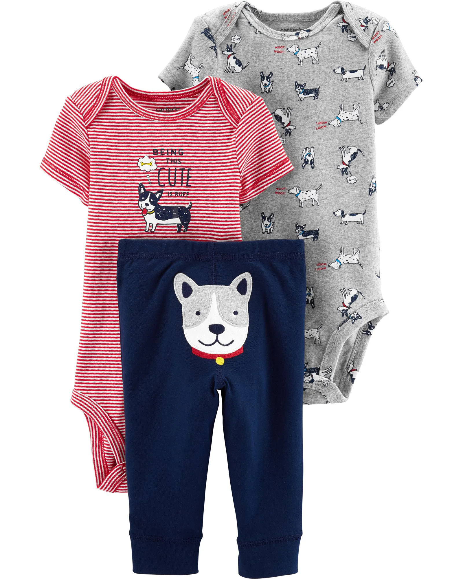 Carter's Set 3 piese Catel - 2 body si pantaloni foto