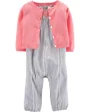 Carter's Set 2 piese - salopeta si cardigan foto