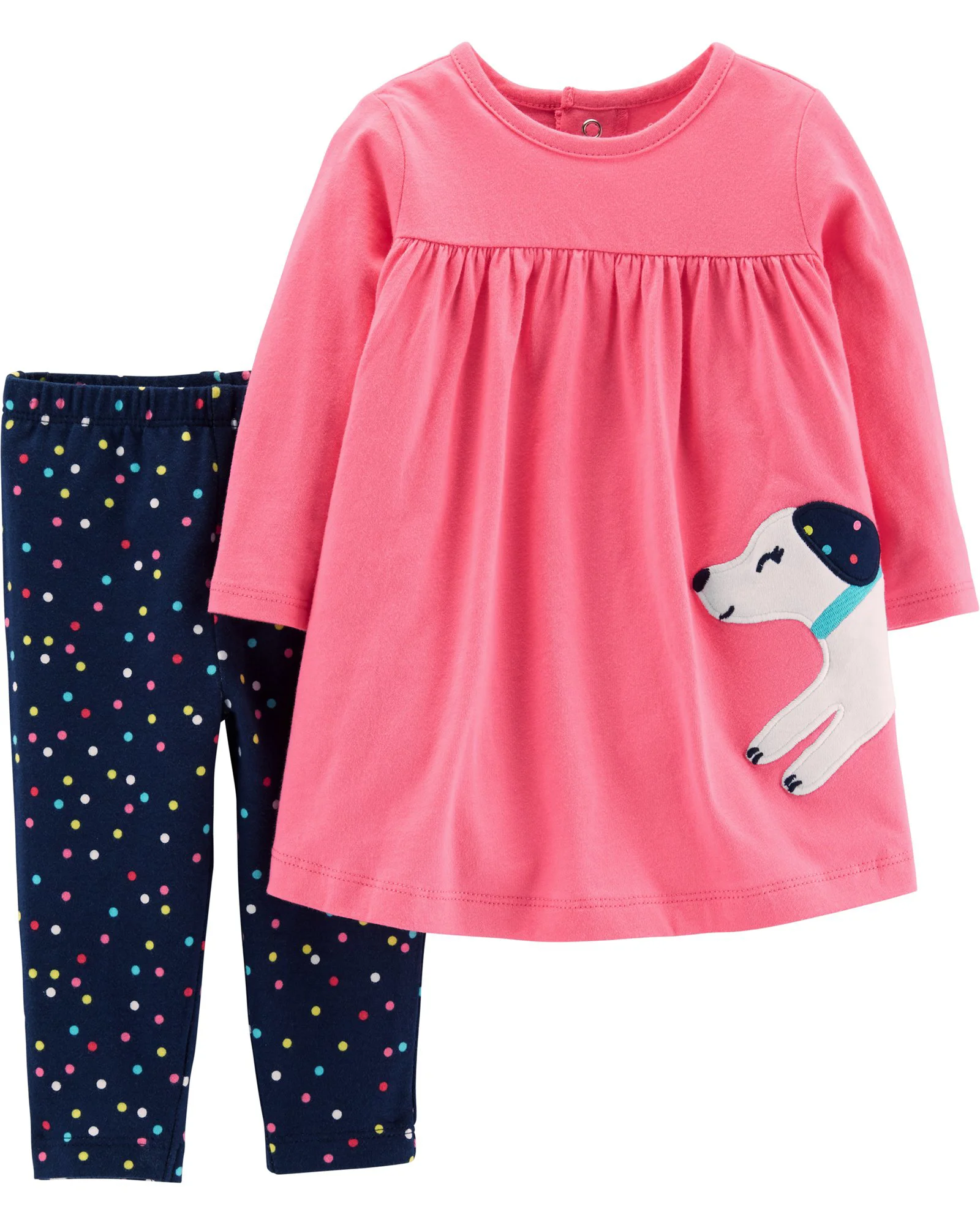 Carter's Set 2 piese Catel - rochie si colanti foto