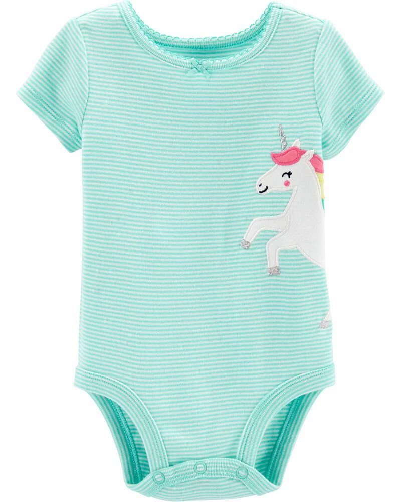 Carter's Body Unicorn cu dungi foto
