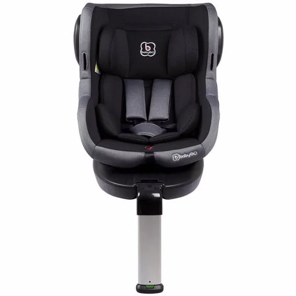 Scaun auto rotativ 360 cu isofix BabyGo ISO 0-18 kg Black