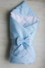 Plic cu fundita Specialbaby Albastru, 90x90 cm