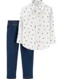 Carter's Set 2 piese Elegant - camasa si pantaloni foto