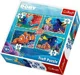 Puzzle Trefl Disney Underwater Fun - Finding Dory, 4 in 1 (35+48+54+70 piese) foto