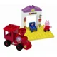 Constructor Peppa Pig Trenulet cu statie, 15 piese