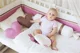 Set de lenjerie pentru patut Specialbaby GIGI Roz, 6 piese