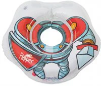 Colac pentru inot pe gat Roxy Kids Knight Hero pentru bebelusi, 3-18 kg