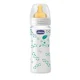 Бутылочка стеклянная Chicco Decorated Glass с латексной соской, 240 мл