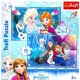 Puzzle Trefl Disney Frozen, 2 in 1 (50+50 piese) foto