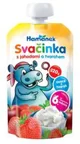 Piure Hamanek de mere si capsuni cu branzica (6+ luni), 120 g