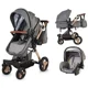 Коляска 3 в 1 Coccolle Ambra Grey