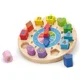 Jucarie din lemn Viga Toys Ceas, 12 piese