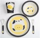 Set de alimentatie BabyGo Bamboo Cow din fibre de bambus, 5 piese foto