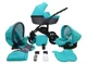 Коляска 3 в 1 Mikrus Avinion Turquoise foto