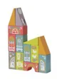 Set de constructie din lemn educativ Cubika LKM-1 Oraselul Fabulos foto