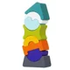 Set de constructie din lemn educativ Cubika LD-7 Turn flexibil, 8 piese foto